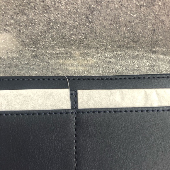 Kate Spade New York Navy blue ivory bow leather wallet Wristlet - Picture 5 of 7